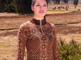 Ski Nordic Alpaca Zip Neck Sweater Ski Nordic Alpaca Zip Neck Sweater