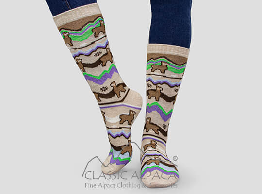 Alpaca Trails Alpaca Unisex Socks Alpaca Trails Alpaca Unisex Socks