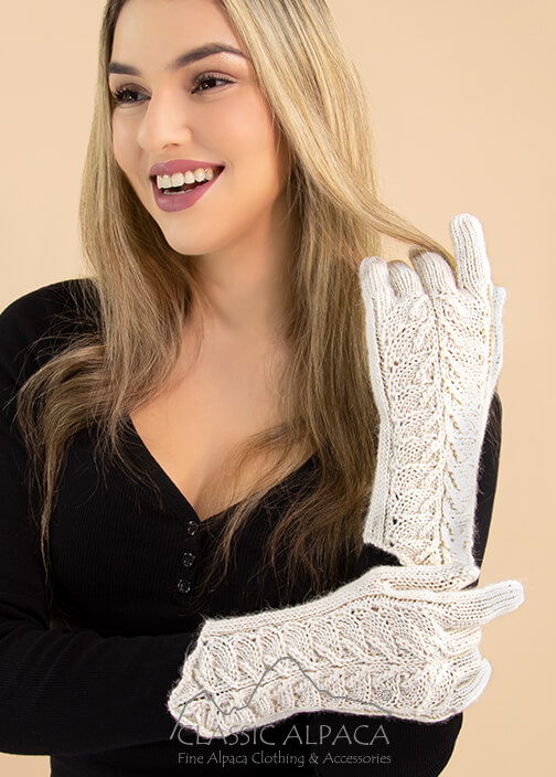 Hallie Lace Baby Alpaca Gloves Hallie Lace Baby Alpaca Gloves