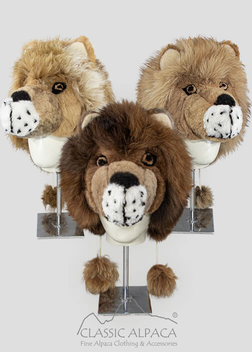 Alpaca Fur Lion Hat With Ear Flaps Alpaca Fur Lion Hat With Ear Flaps