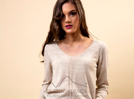 Baby Alpaca V Jersey Pullover