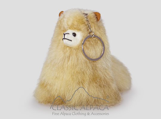 Baby Alpaca Fur-Little Alpaca Keychain 4 Inches