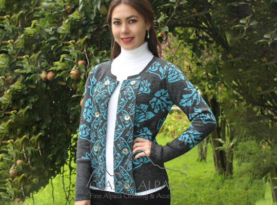 Reversible Witney Baby Alpaca Cardigan