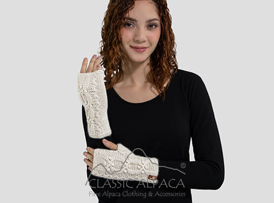 Autumn Alpaca Fingerless Gloves