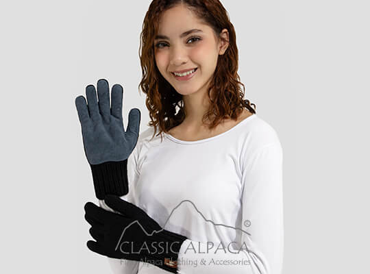 Alpaca Double Layer Driving Gloves