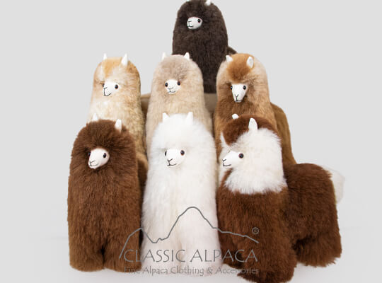 Baby Alpaca Cute Fur-Standing Alpaca 10 inches
