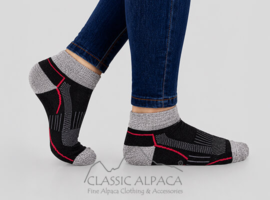 Premium Alpaca Unisex Shorty Athletic Socks