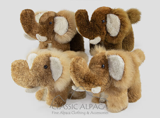 Baby Alpaca Fur- Mammoth Ornament 8 inches