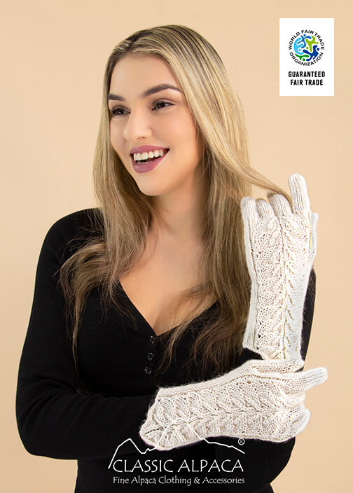 Hallie Lace Baby Alpaca Gloves