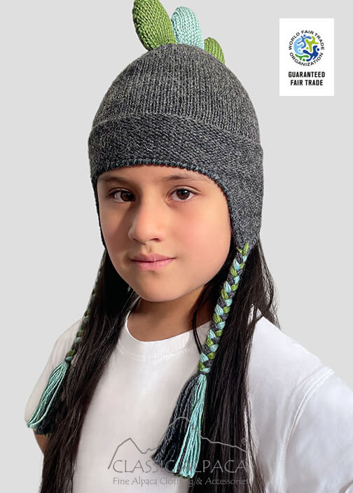 Alpaca Kids - Jurassic Alpaca Hat With Ear Flaps
