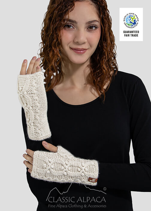 Autumn Alpaca Fingerless Gloves