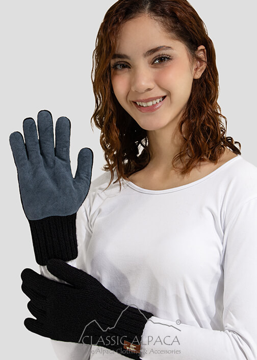 Alpaca Double Layer Driving Gloves