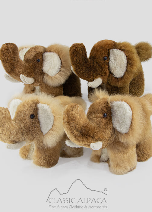 Baby Alpaca Fur- Mammoth Ornament 8 inches