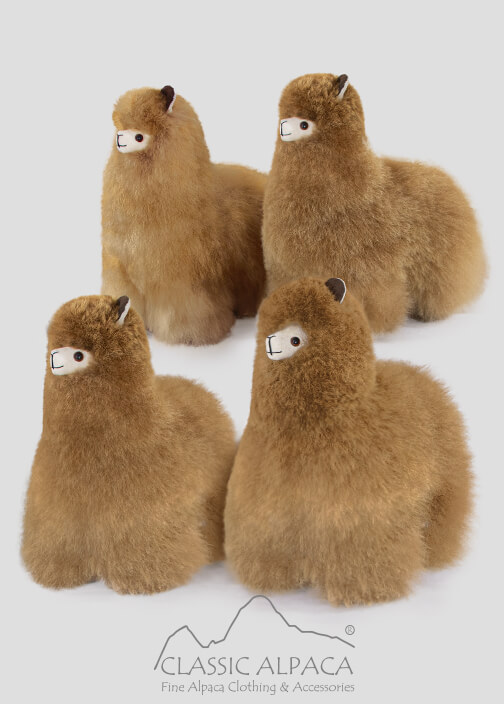 Baby Alpaca Fur-Standing Alpaca 13 inches