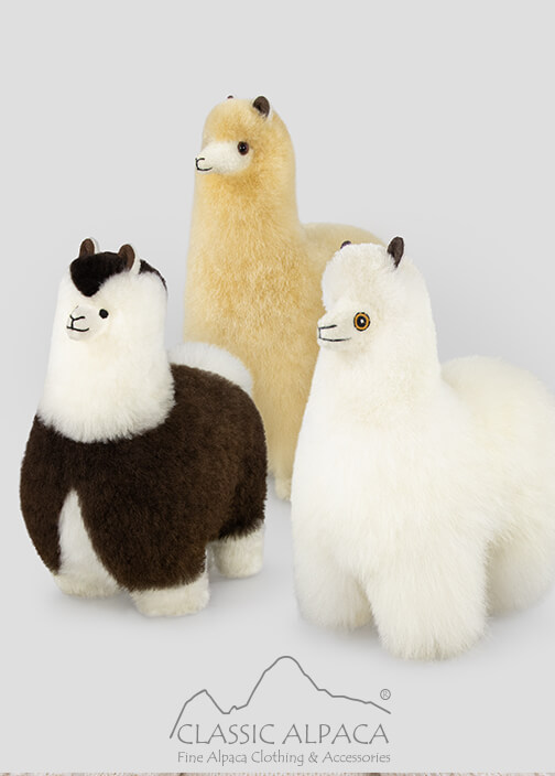 Standing Classic Baby Alpaca Fur - 12 Inches