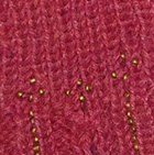 Coral Mlge. Alpaca Cable Fantasy Fingerless Gloves