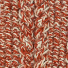 Mixt. Rust - Natural Alpaca Cable Fingerless Gloves